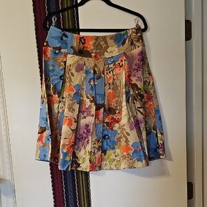 Sunny Leigh Multicolor Floral Skater Skirt